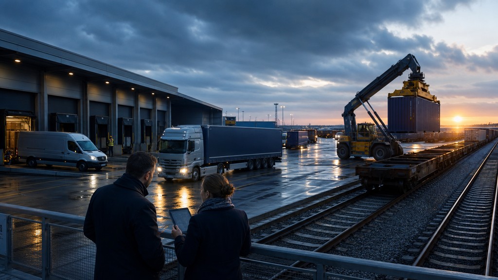 Plateforme multimodale réunissant transporteurs et opérateurs logistiques